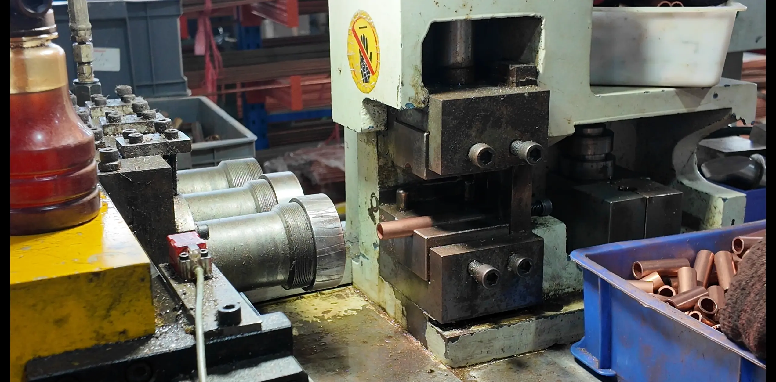 Copper tube stamping and finishing process